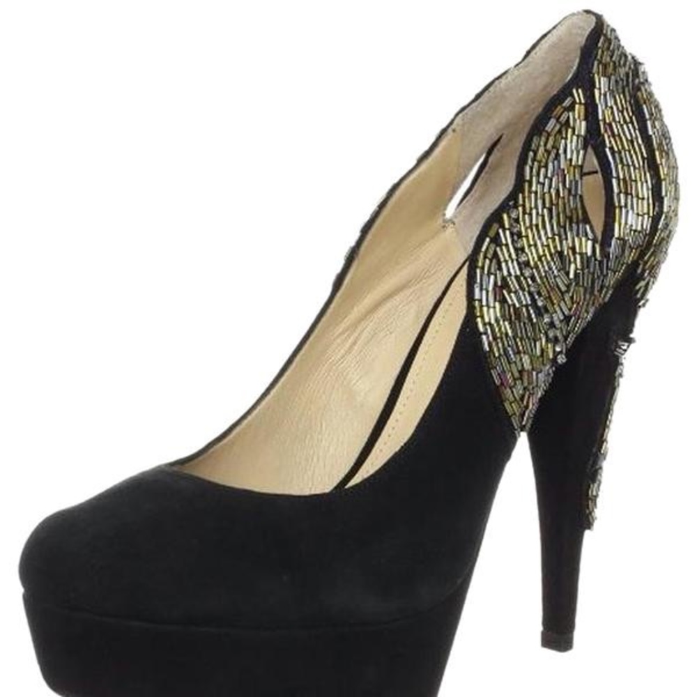 Enzo Angiolini Suede Black Pumps